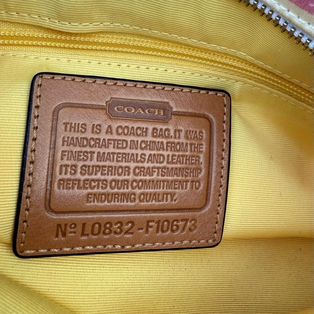 Coach Hampton Scribble Satchel - image 7